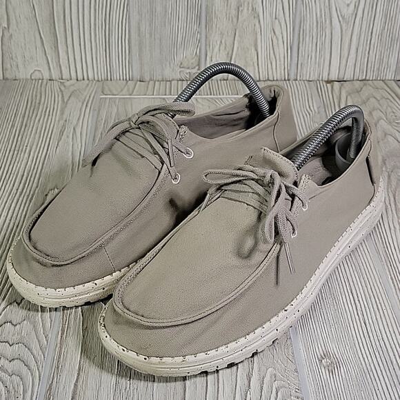 Hey Dude Wendy Grey Slip On Tie Loafers Womens Size 10 - Picture 8 of 10